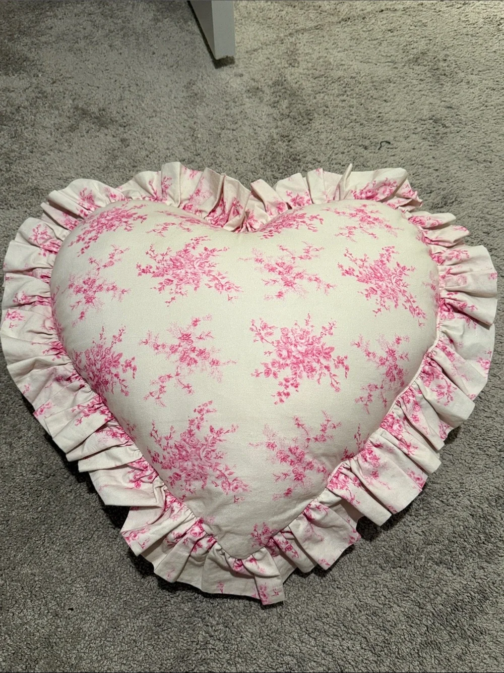 Coquette Heart Shaped Pillow